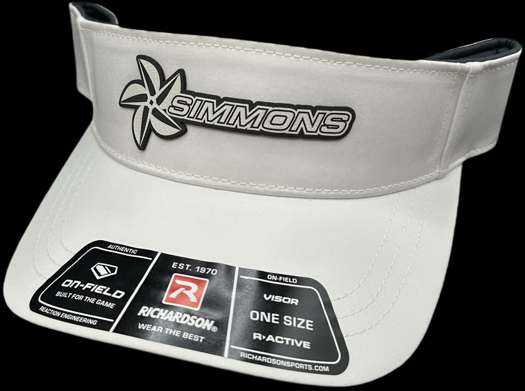 White Performance - Leather Patch Visor