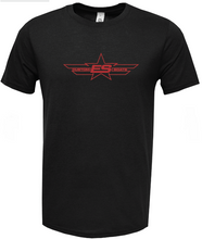 Load image into Gallery viewer, Black Tri-Blend SS Shirt - Red Logo
