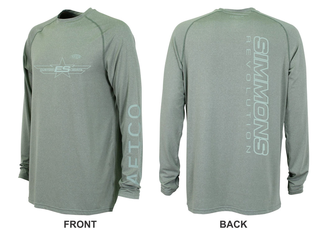 AFTCO Olive Heather Samurai LS Performance