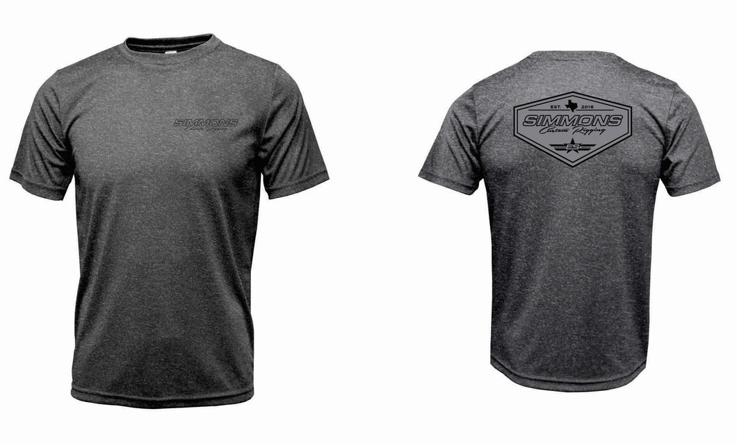 Heather Black Performance SS Shirt